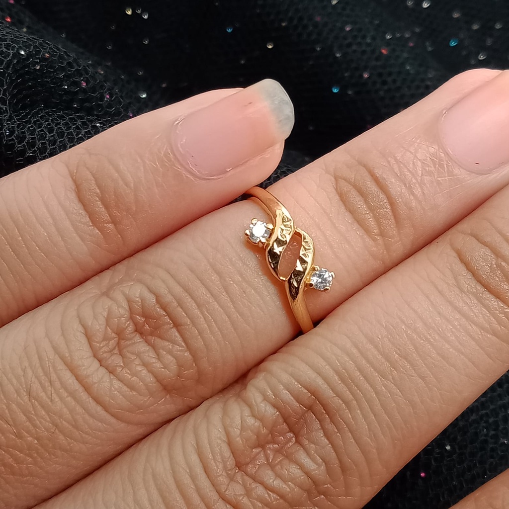 Cincin anak emas 17k - 1.1 gr kadar 750 - 4104