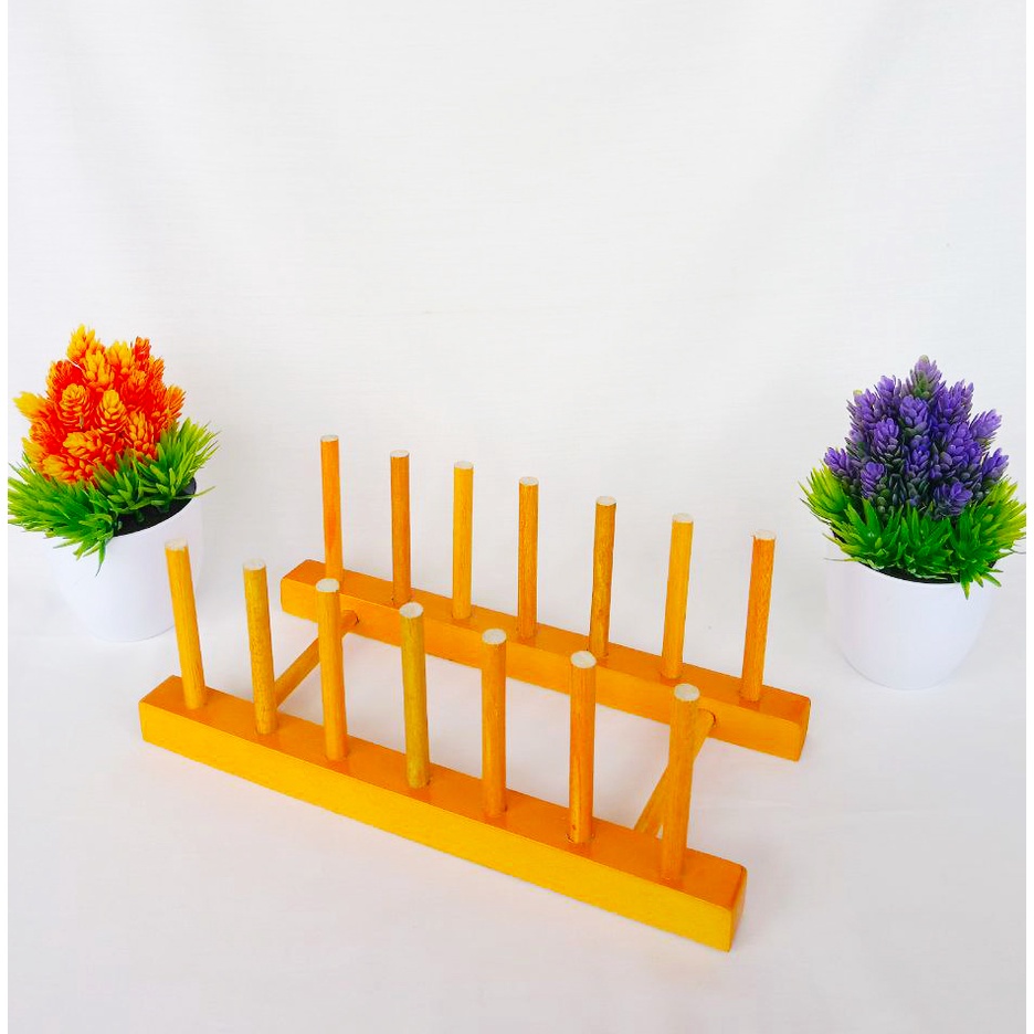 Jual RAK DAPUR MURAH KITCHEN SET RAK PIRING SEKAT ISI 7 SLOT RAK KAYU ...