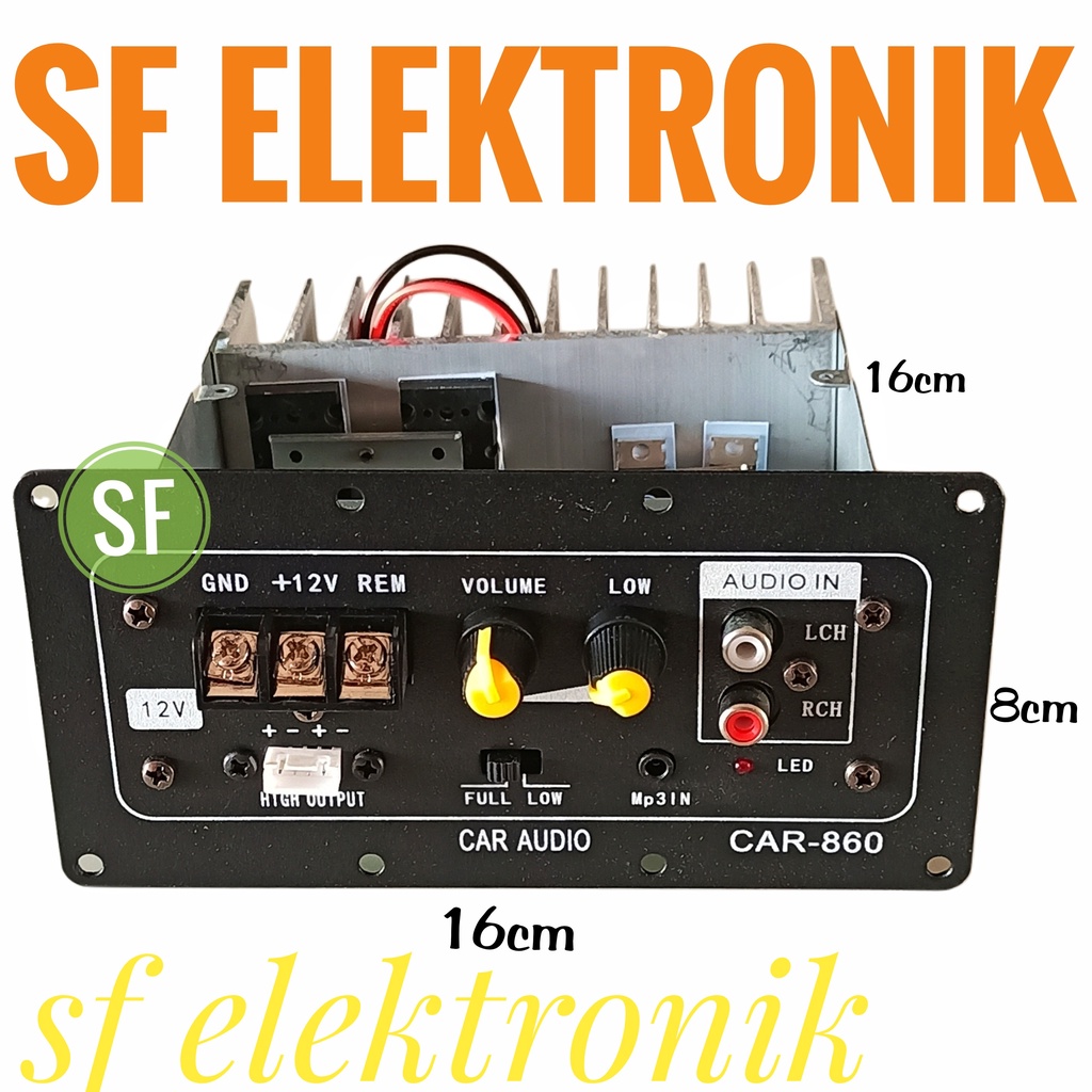 Kit Power BassTube Subwoofer 12Volt-12Inci CAR-860