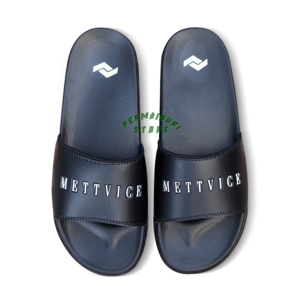 Sandal Slide Pria Hitam Putih All Varian Brand High Quality Material Karet 39 40 41 42 43