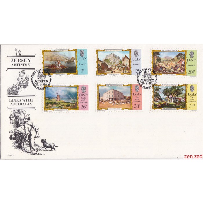 

A723 Prangko Jersey FDC 1984 Links with Australia 1 Pcs