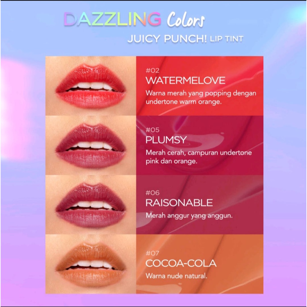 Dazzle Me Juicy Punch Lip Tint | Lip Matte | Lip Cream