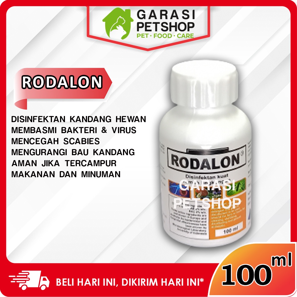 RODALON DISINFEKTAN KANDANG HEWAN RODALON 100 ML PEMBASMI VIRUS BAKTERI JAMUR