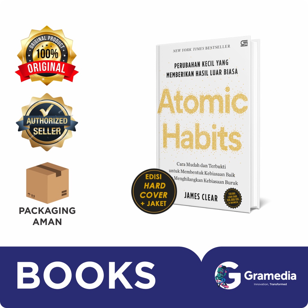 Gramedia Bandung - Atomic Habits - Original ( HC )