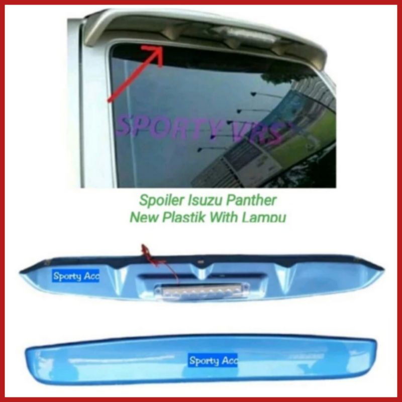 Spoiler Sayap Mobil Panther New 2000-2021 + Lampu Rem