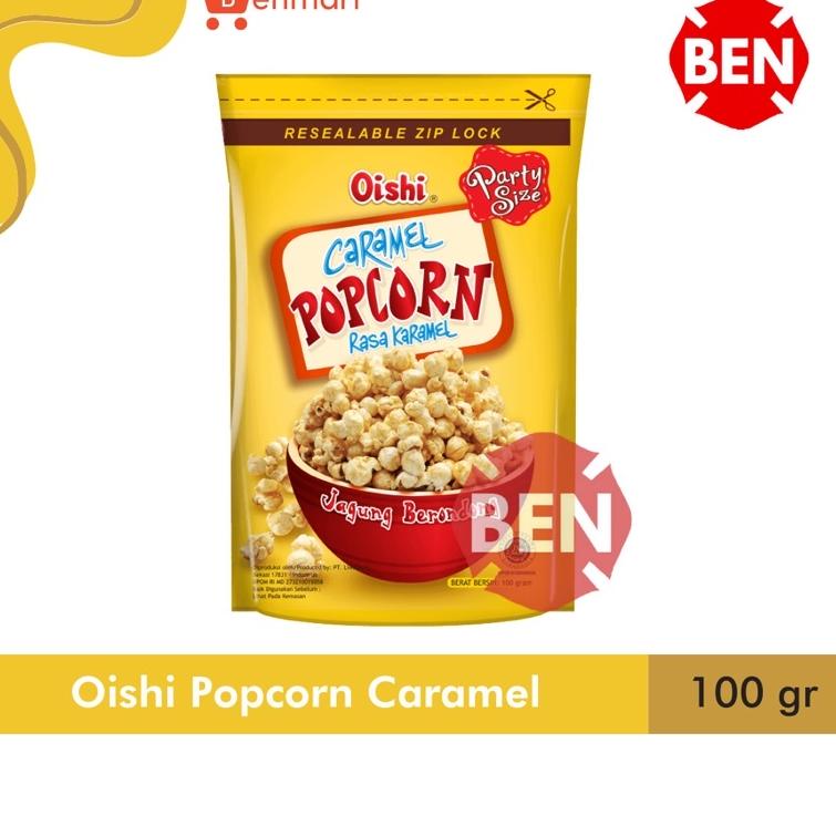 

Pasti Murah ★★ Oishi Popcorn CARAMEL 100g 100gr 100 g gr gram - Jagung KARAMEL Bag ®