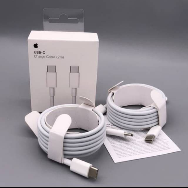 TYPE-C KE TYPE-C - Tipe-C KABEL DATA - USB-C CHARGER CABLE - CABLE PAD - Air - Pro -2Meter