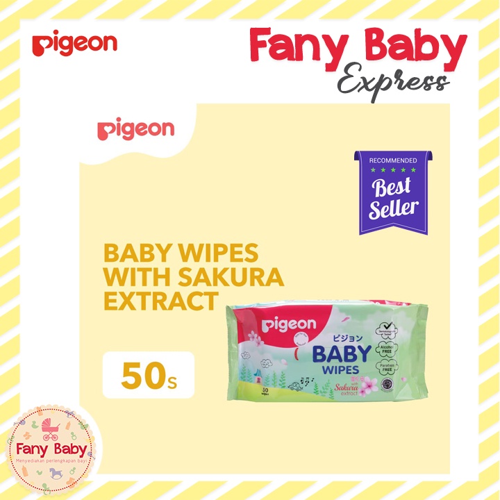 PIGEON BABY WIPES SAKURA 50'S