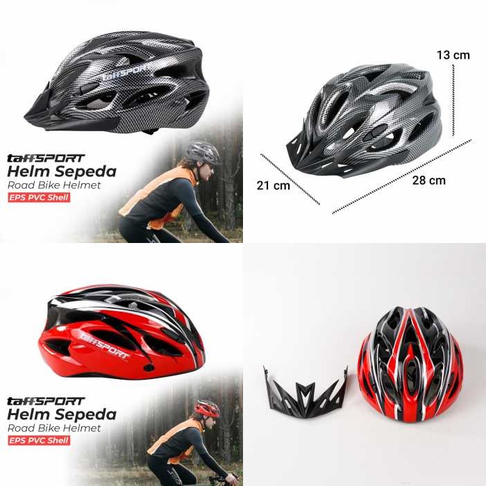 Helm Sepeda Bicycle Road Bike Helmet EPS PVC Shell TaffSPORT WX022