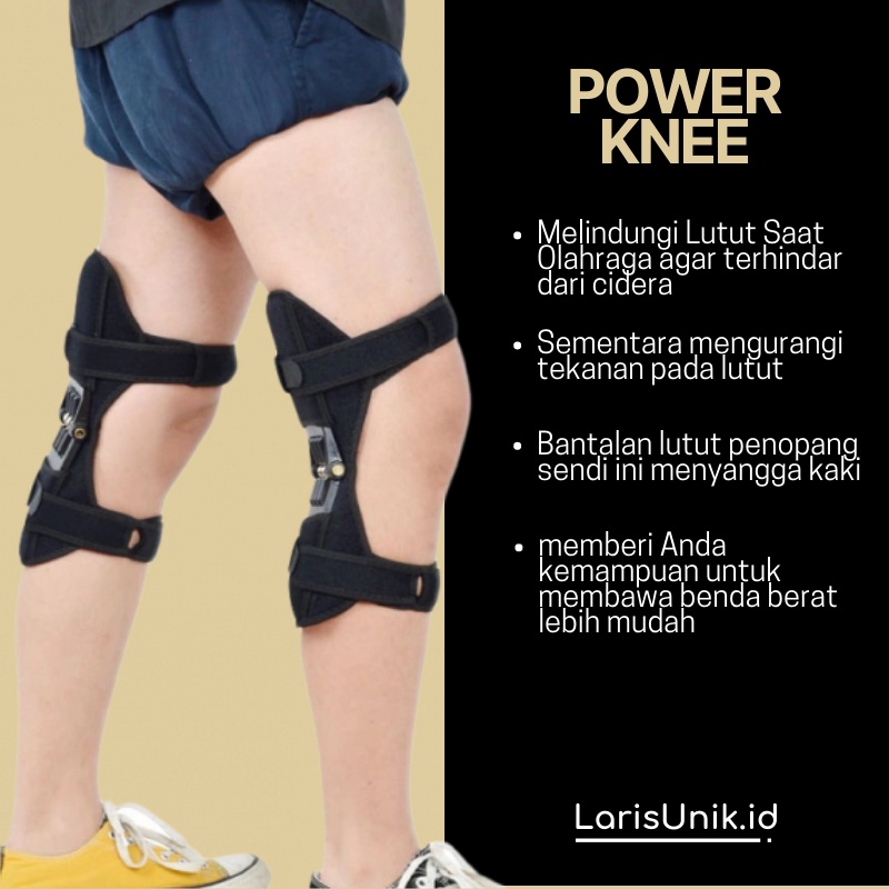Deker Lutut Power Knee Perlengkapan Olahraga Pelindung Lutut Knee Protector Aksesoris Olahraga