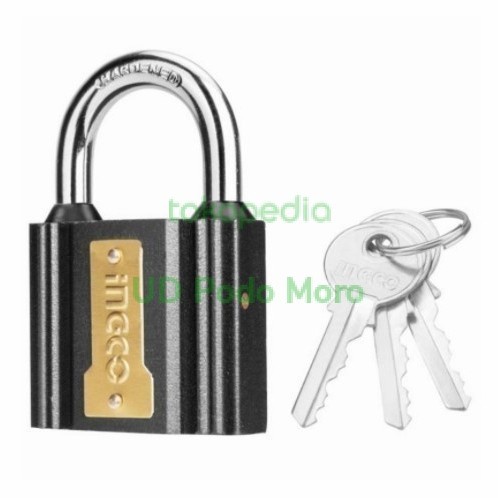 Ingco Gembok Besi Hitam 75mm Iron Padlock DIPL0701 Gembok Pagar Rumah