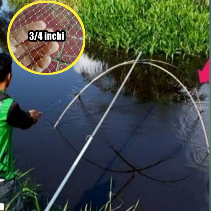 Jaring anco alat penangkap ikan tradisional khusus ikan kecil dan udang  murah