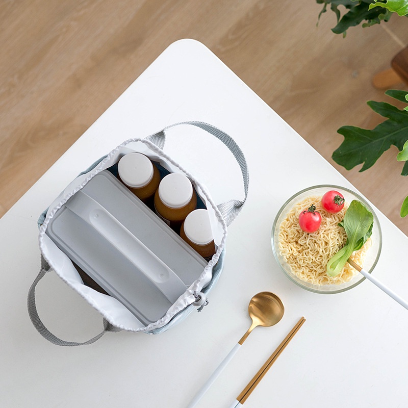 ⭐️𝐈𝐇𝐒 𝟕𝟓𝟏 𝐋𝐚𝐦𝐩𝐮𝐧𝐠⭐️Tas Bekal Lunch Cooler Bag Tas Bento Salur Makanan Aluminium Kotak Makan Ransel Import