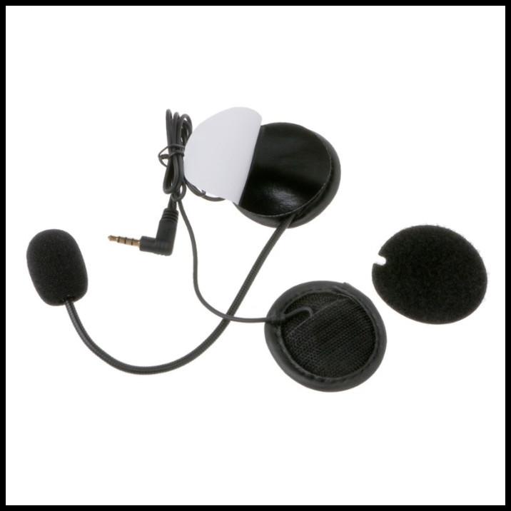 Headset Earphone Stereo   Mic Untuk Helm Motor