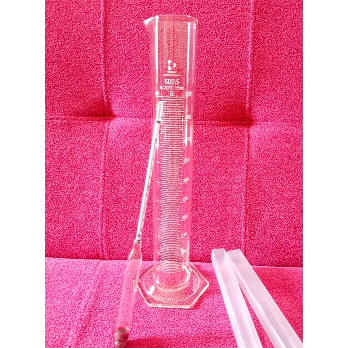 Hydrometer Minyak Atsiri Cengkeh Plus Gelas Ukur Kaca 500 ml Duran