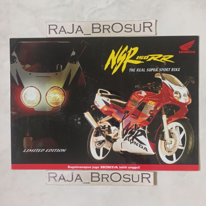 Poster brosur katalog flyer jadul lawas Honda NSR 150 RR/NSR 150RR/NSR150 RR Astra Limited Edition 6