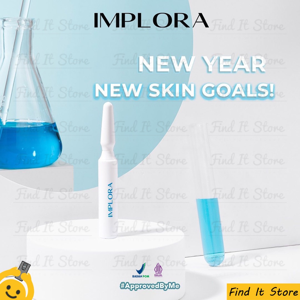 Implora Whitening Milky Serum Ampoule 5mL | Ampoule mencerahkan HALAL BPOM