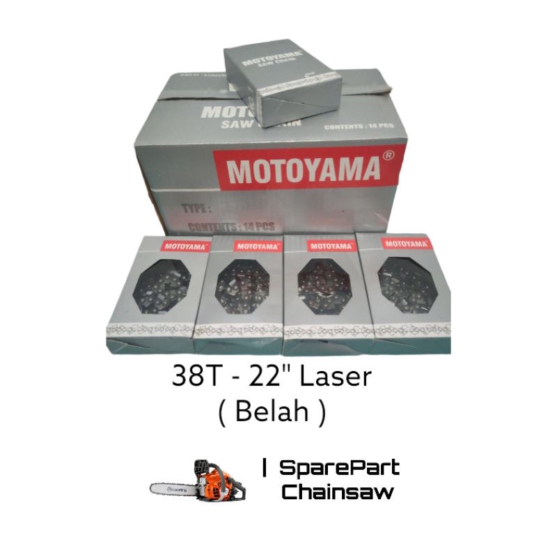 rantai chainsaw senso mini MOTOYAMA 38T - 22"