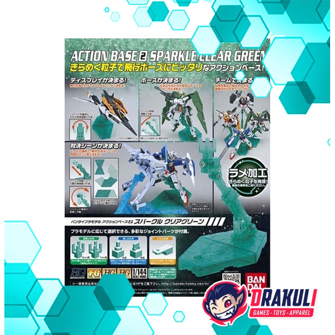 BANDAI Action Base 2 Sparkle Clear Green