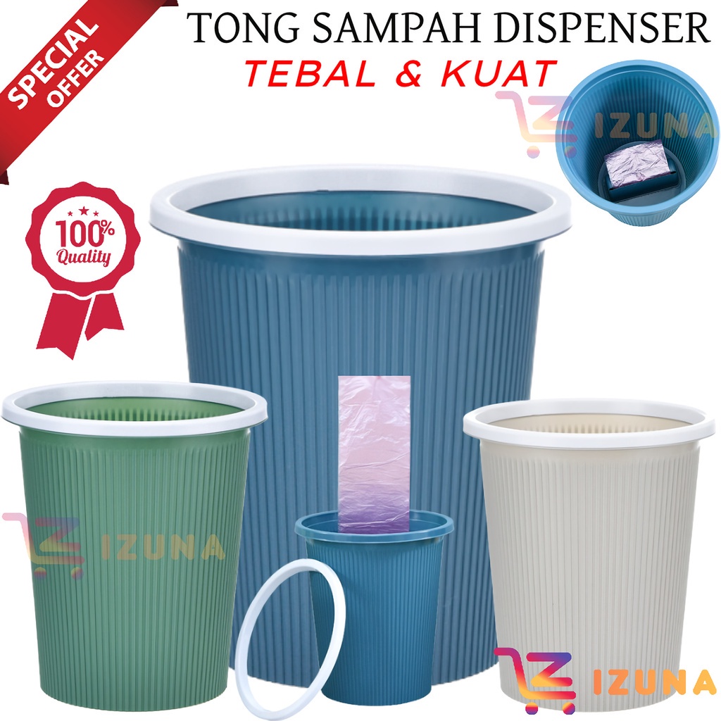 Jual Izuna Tong Sampah Dispenser Tong Sampah Bulat Tong Sampah Dapur Tempat Sampah 2108