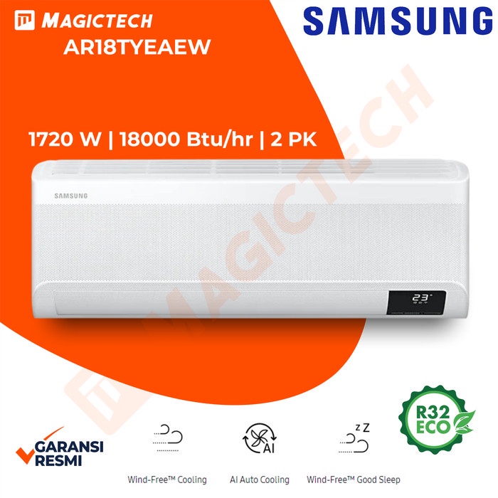 AC SAMSUNG 2 PK AR18TYEAEWKNSE WIND-FREE INVERTER - WIFI