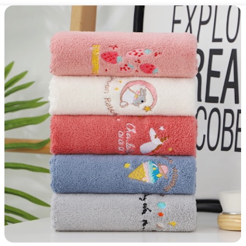 Handuk Bayi Baby  Newborn Baru Lahir Lembut dan Meresap Air Motif Premium