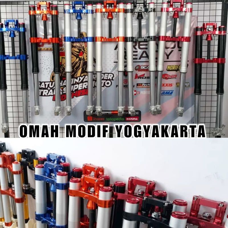 Upsidedown USD EXPEDITION Real Jump Shock Depan Upside Down Stang fatbar EXPEDITION REALJUMP KLX 150