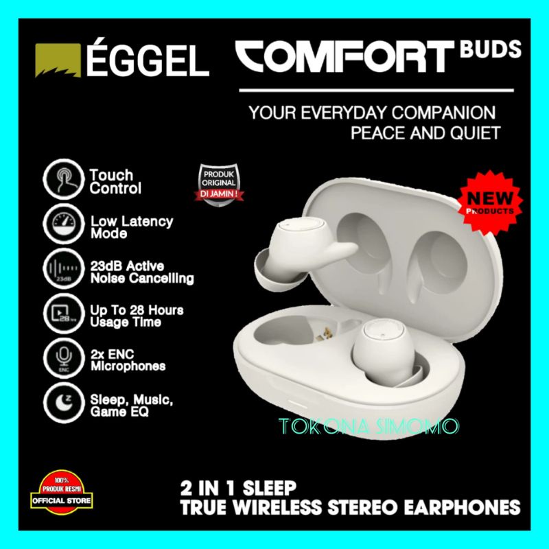 Eggel ComfortBuds / Comfort Buds ANC ENC True Wireless Earbuds