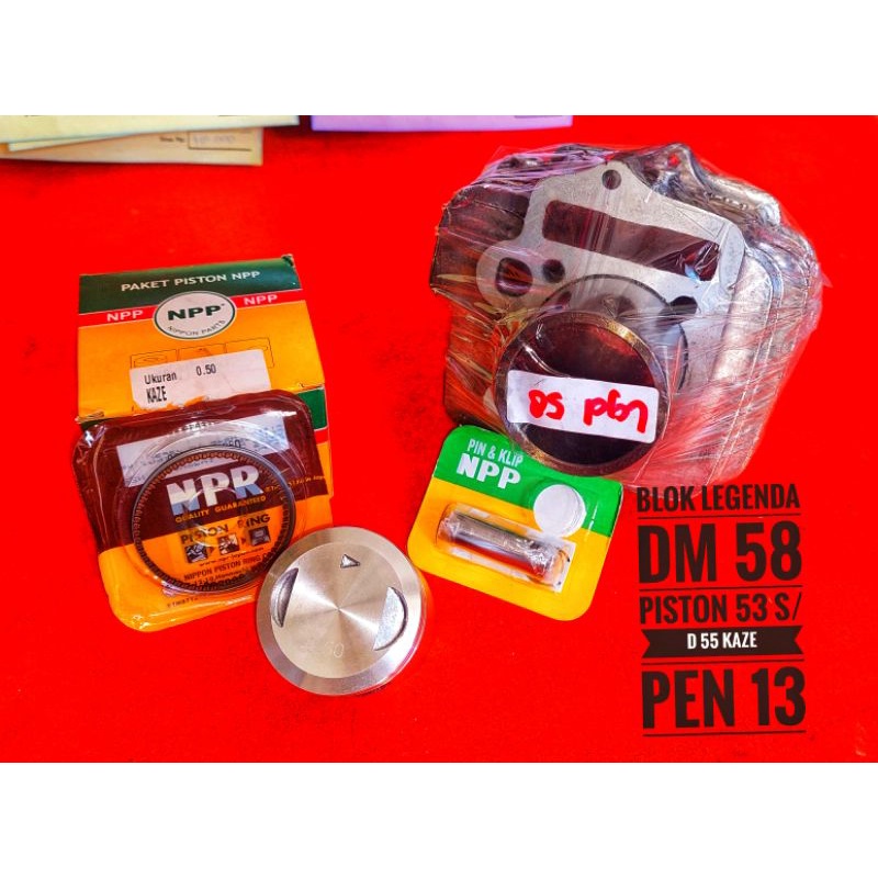 BLOK LEGENDA BORE UP PISTON 53 54 55 KAZE 115CC-BOYRENK RACING