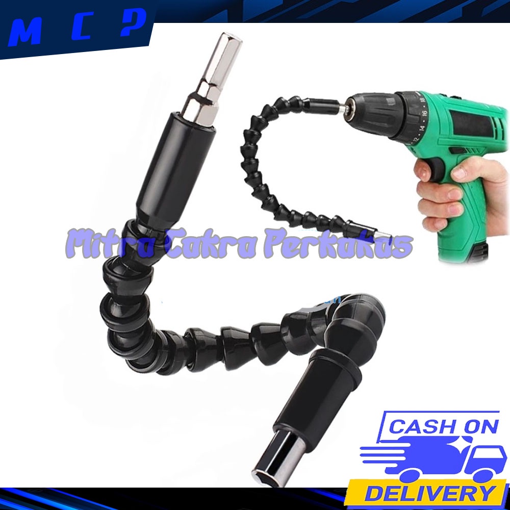 Screwdriver flexsibel 1/4 sambungan mata bor / obeng flexsibel Sambungan Ekstensi Kepala Obeng Bor Fleksibel Extension Screwdriver