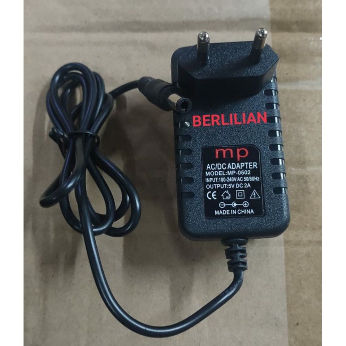 Adaptor DC 5V 2A + Led input AC 100-240V merek MP Made In China