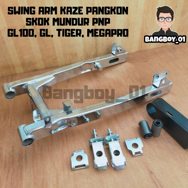Fullset Full Set Fork Forok Swing Arm Arem Sasis Lengan Ayun Sasis Supit Udang Garpu Belakang Kaze K
