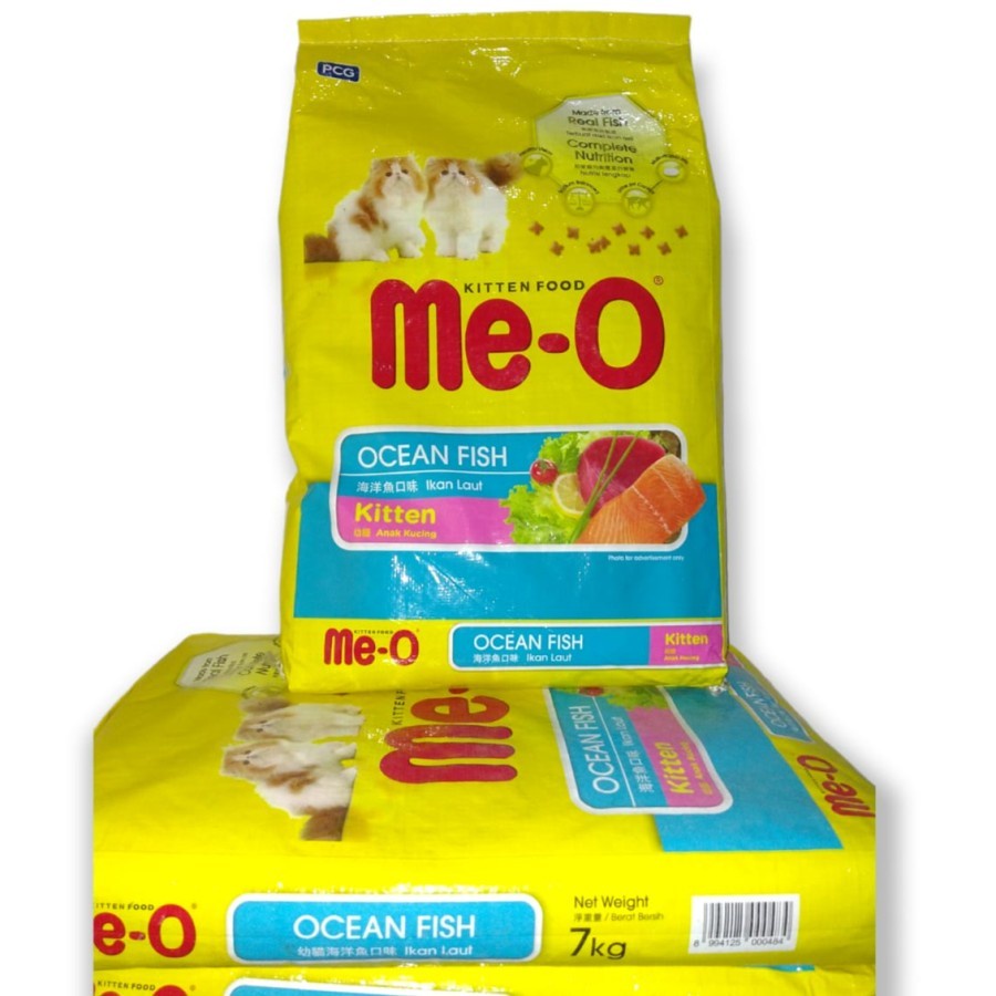 Meo Me-O Kitten Ocean Fish 7 Kg, Makanan Kucing-  gojek/grab