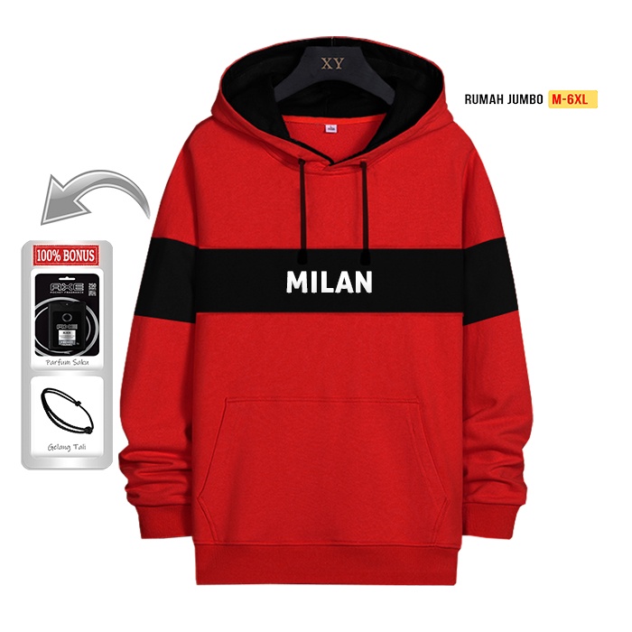SWEATER HOODIE OVERSIZE M-6XL MILAN CITY HOODIE UNISEX JUMBO