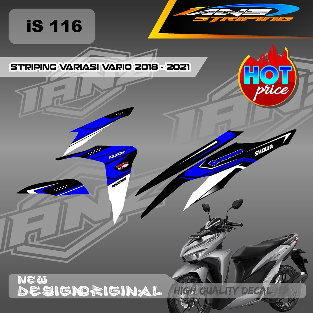 CUTOM DECAL VARIO 125/150 LIST DECAL STRIPING HONDA VARIO BAHAN HOLOGRAM / NON HOLOGRAM IS116