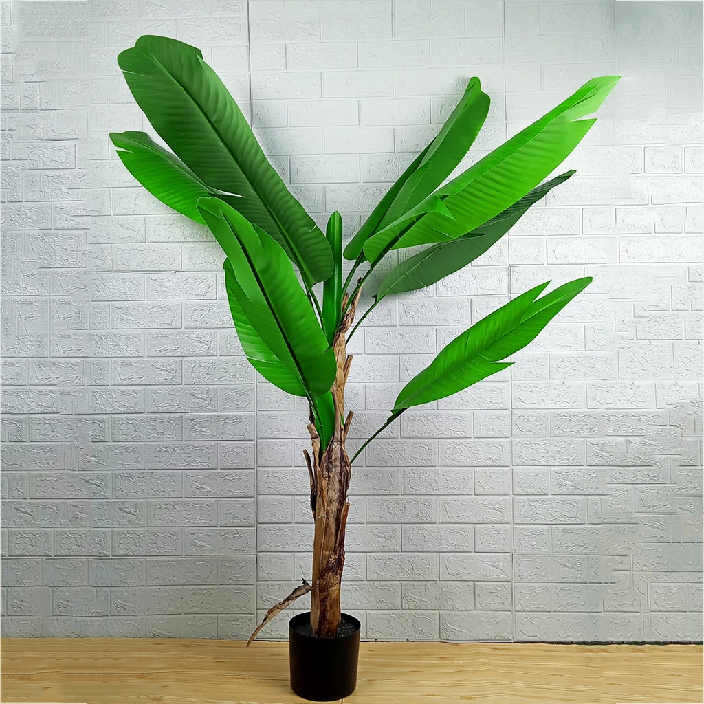 AND / COD / Pohon Pisang Hias 1.6M Dekorasi Rumah Kantor Tanaman Hias Plastik Banana Tree Artificial Flowers Cantik PBP130-03