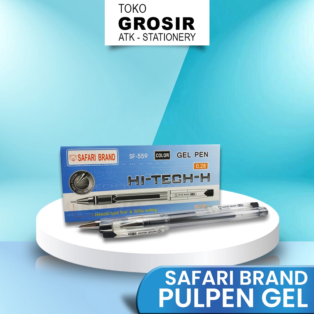 Gel Pen Hi-Tech-H SF-559 Hi-Tech Hitech Hi-Tec Hitec Murah Safari eds-on 0.28 mm /Pulpen