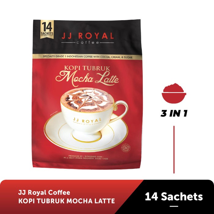 

[ORI] Coffee/Kopi JJ Royal Kopi Tubruk Mocha Latte Bulk Bag 14 Sachets