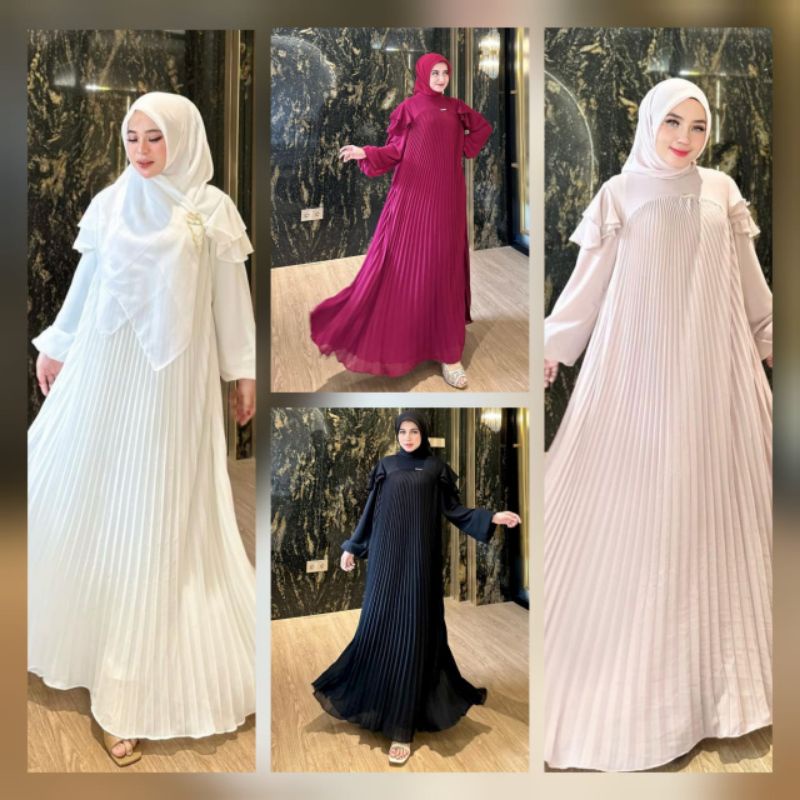 Dress Prisket Rempel Bahu by Shellasaukia
