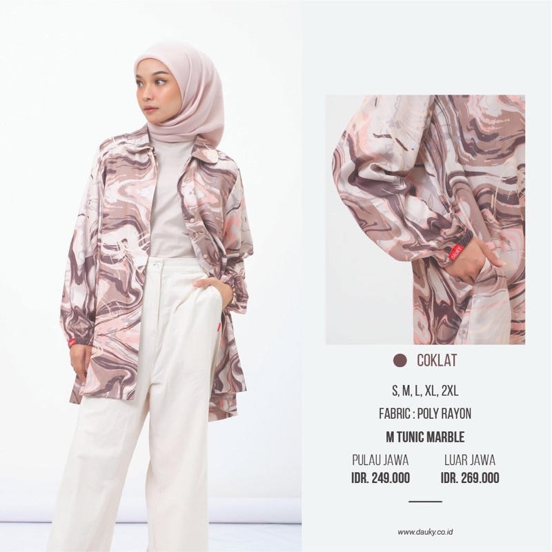 M tunic marble dauky tunik dauky