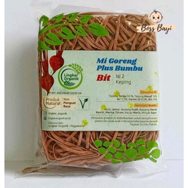 LINGKAR ORGANIK - Mie Goreng plus Bumbu dari Sayur &amp; Buah / Mie MPAsi