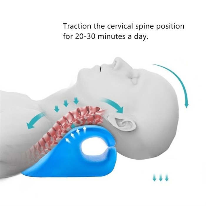 barokahgamis Spinal Adjustment Neck Corrector Vertebra Massager Cloud Pillow