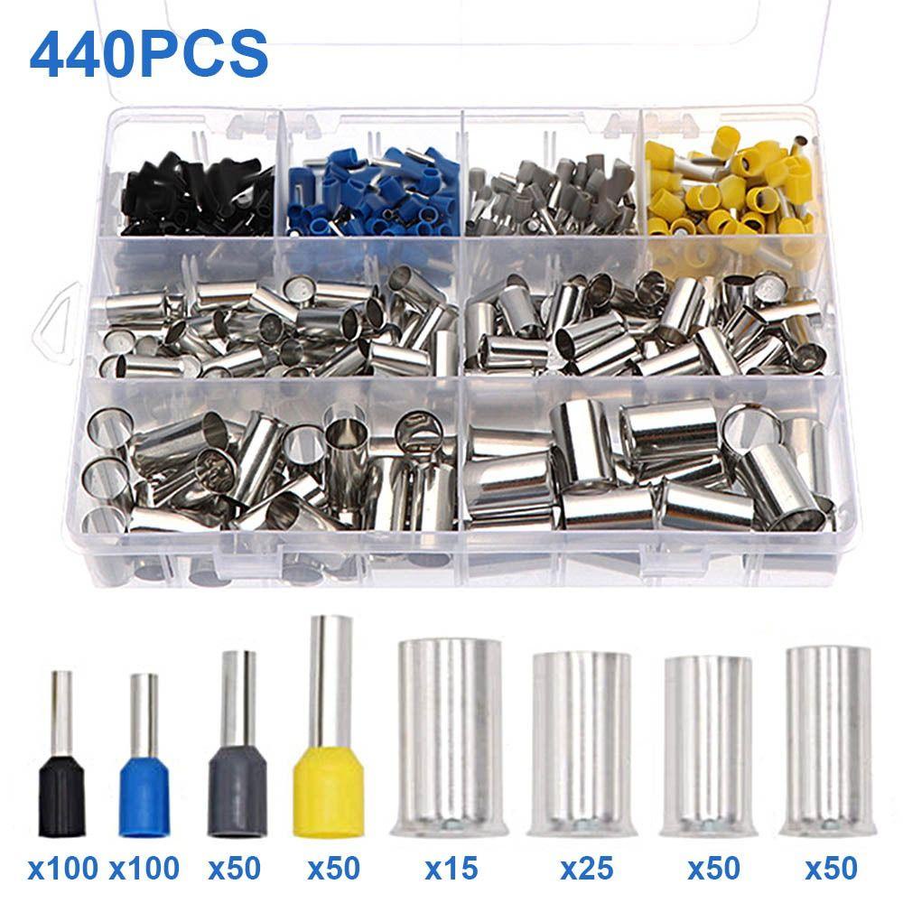 TOP Terminal Crimp Kabel Ferrules Uninsulated Wire Connector Wire Ferrules Kits