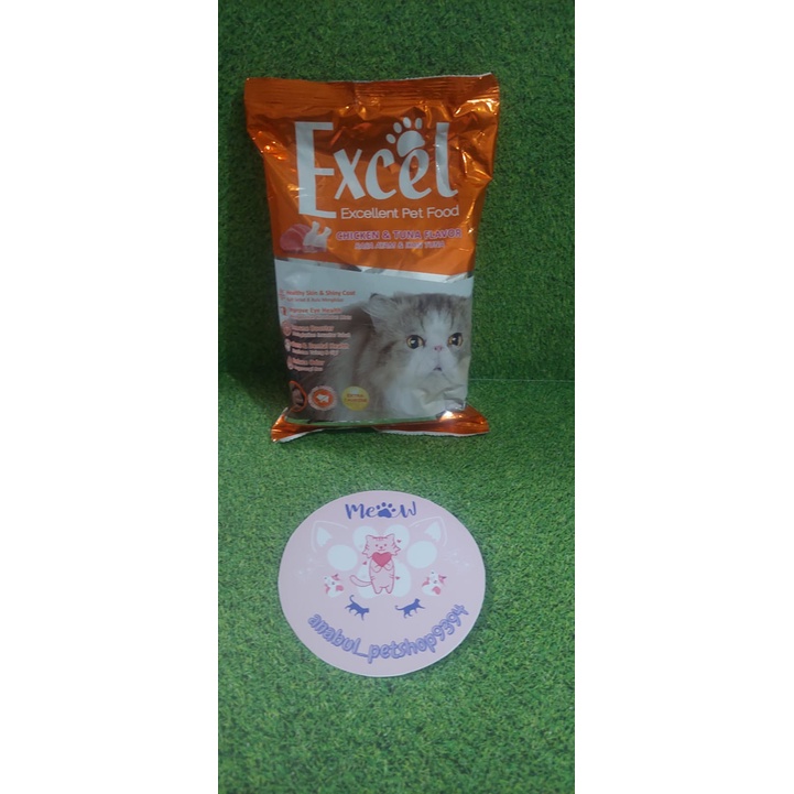 DRYFOOD EXCEL ORANGE/MAKANAN KUCING RASA AYAM TUNA