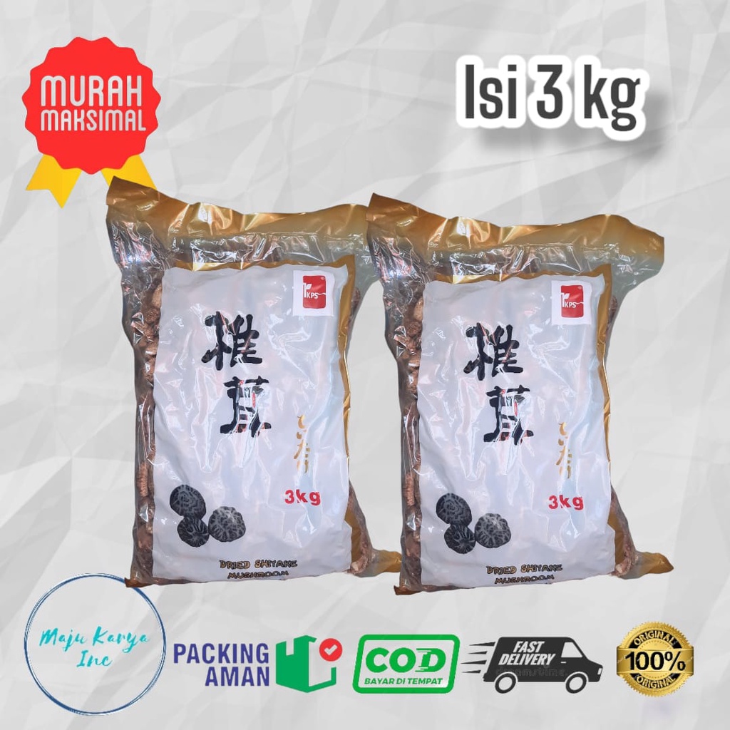 Jamur Shitake IKPS / Jamur Hioko Kering 3KG PREMIUM GRADE IKPS