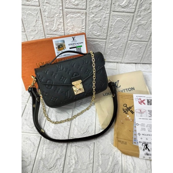 tas fashion  with lookmefist bag LV metis mini 2tali slingbag dan shoulder bag free box