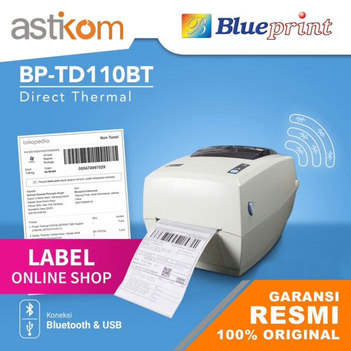 Printer Blueprint Thermal Barcode TD110BT