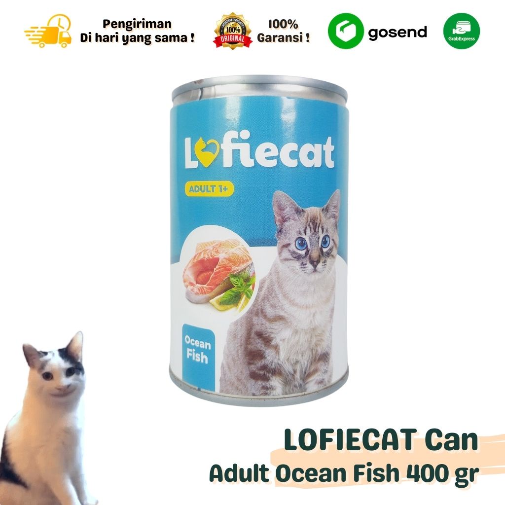 Makanan Kucing Wet Food Lofiecat Can 400gr Adult Ocean Fish