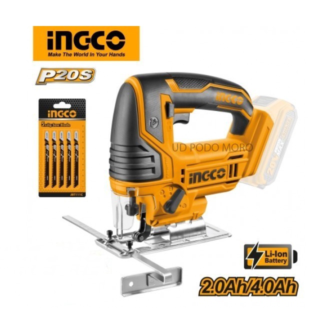 Ingco Mesin Gergaji Triplek Baterai Jigsaw Cordless CJSLI8501 20V