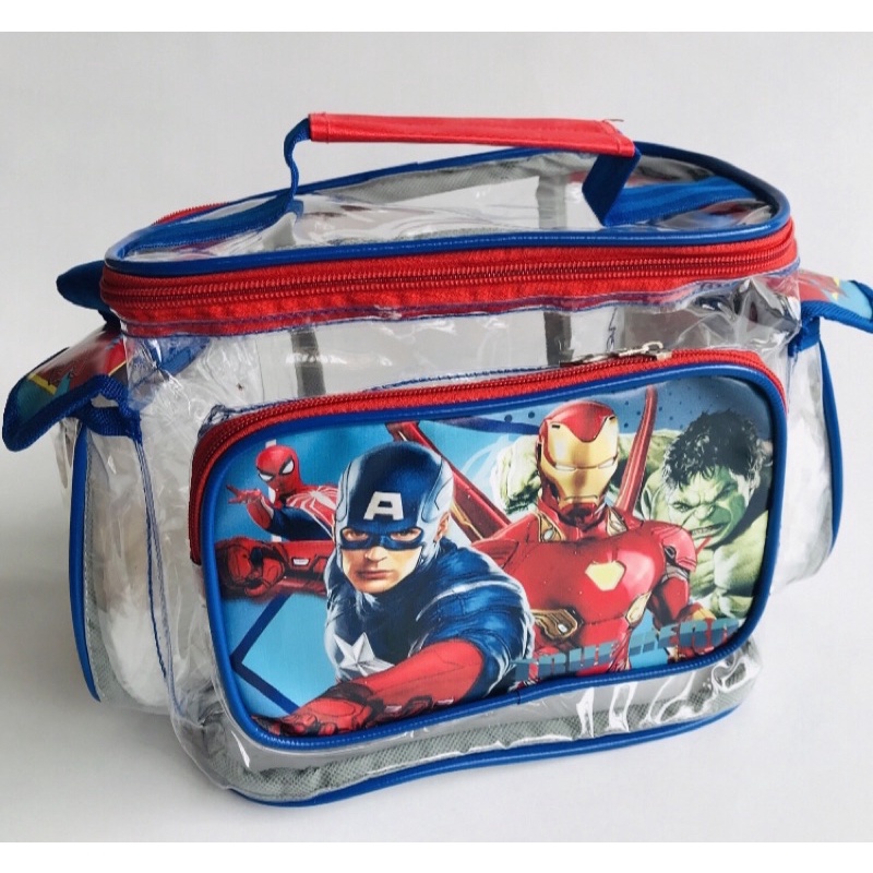 Tas Anak Sekolah Tempat Makan Mika Karakter IRON MAN CAPTAIN AMERICA AVENGERS